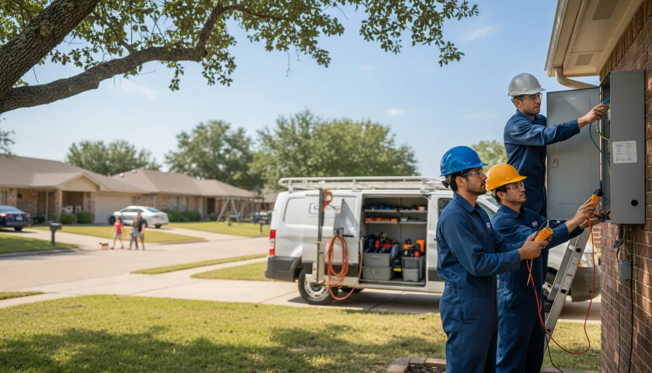 Certified electrician providing emergency electrical services in Henderson, MI